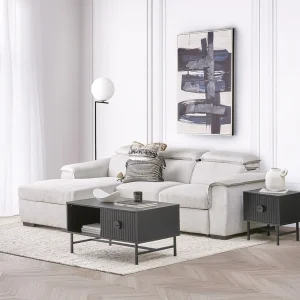 ODETTE — Contemporary left-facing sectional sofa-bed with storage (09-05-14-95)