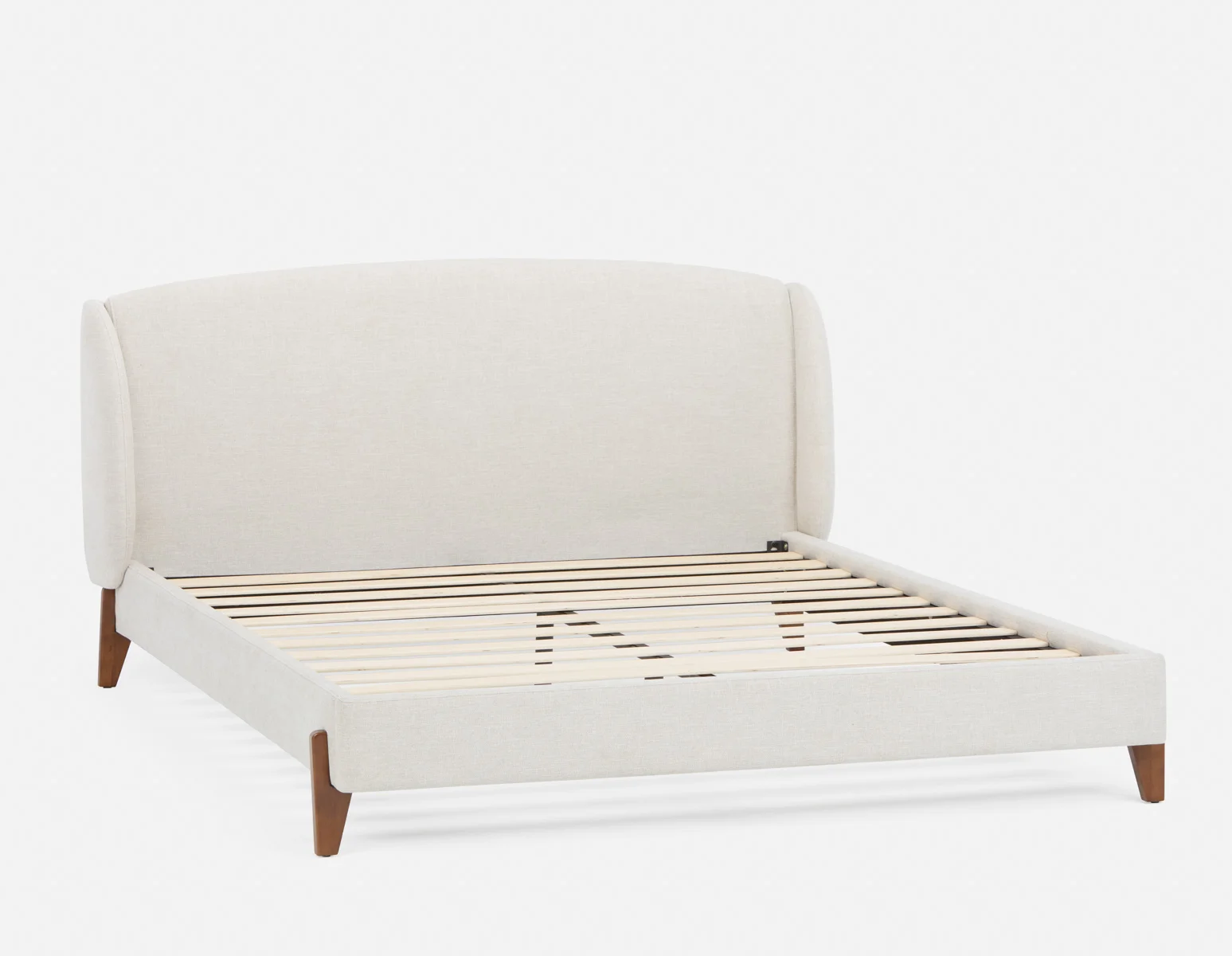 MARCIA — Mid-century modern upholstered king size bed - Image 3