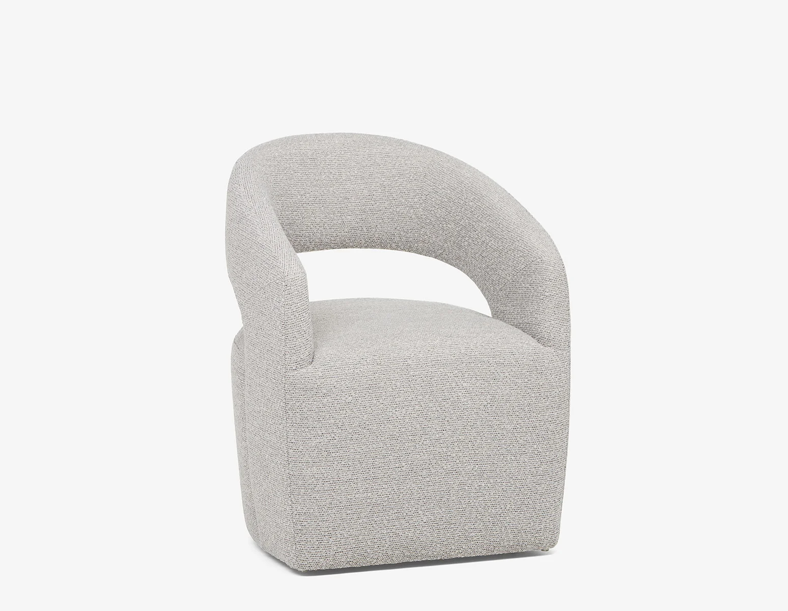 TIVOLI — Modern contemporary dining chair on casters (53-78-07-30)
