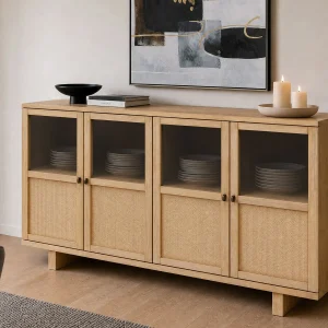 GILLIS — Modern farmhouse 2-folding doors sideboard