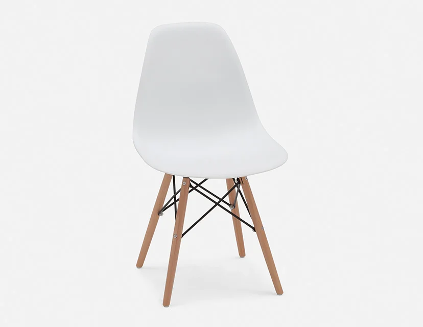 EIFFEL — Mid-century modern chair with solid beech wood legs (90-10-11-10) - Image 10