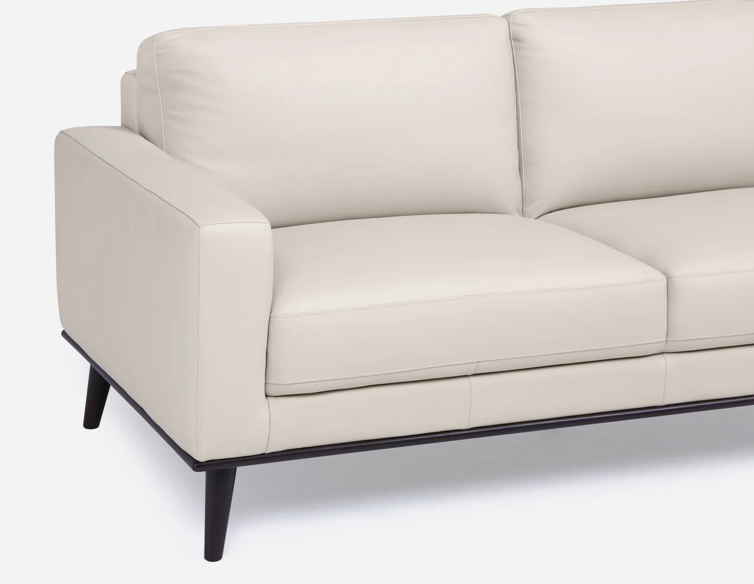 BETTA — 100% leather mid century loveseat (24-76-17-34) - Image 8