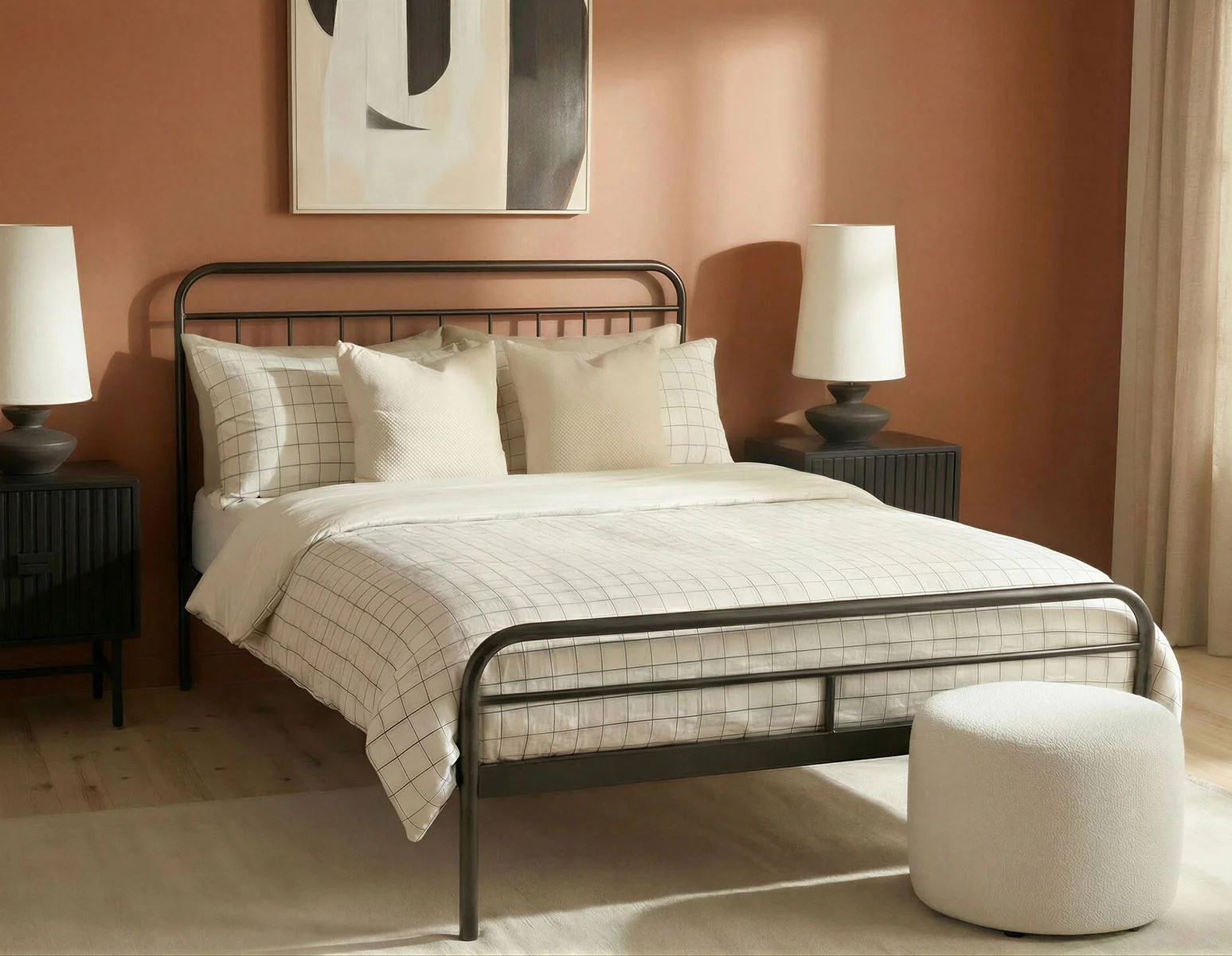 SHELBURN — 3-piece queen duvet cover set