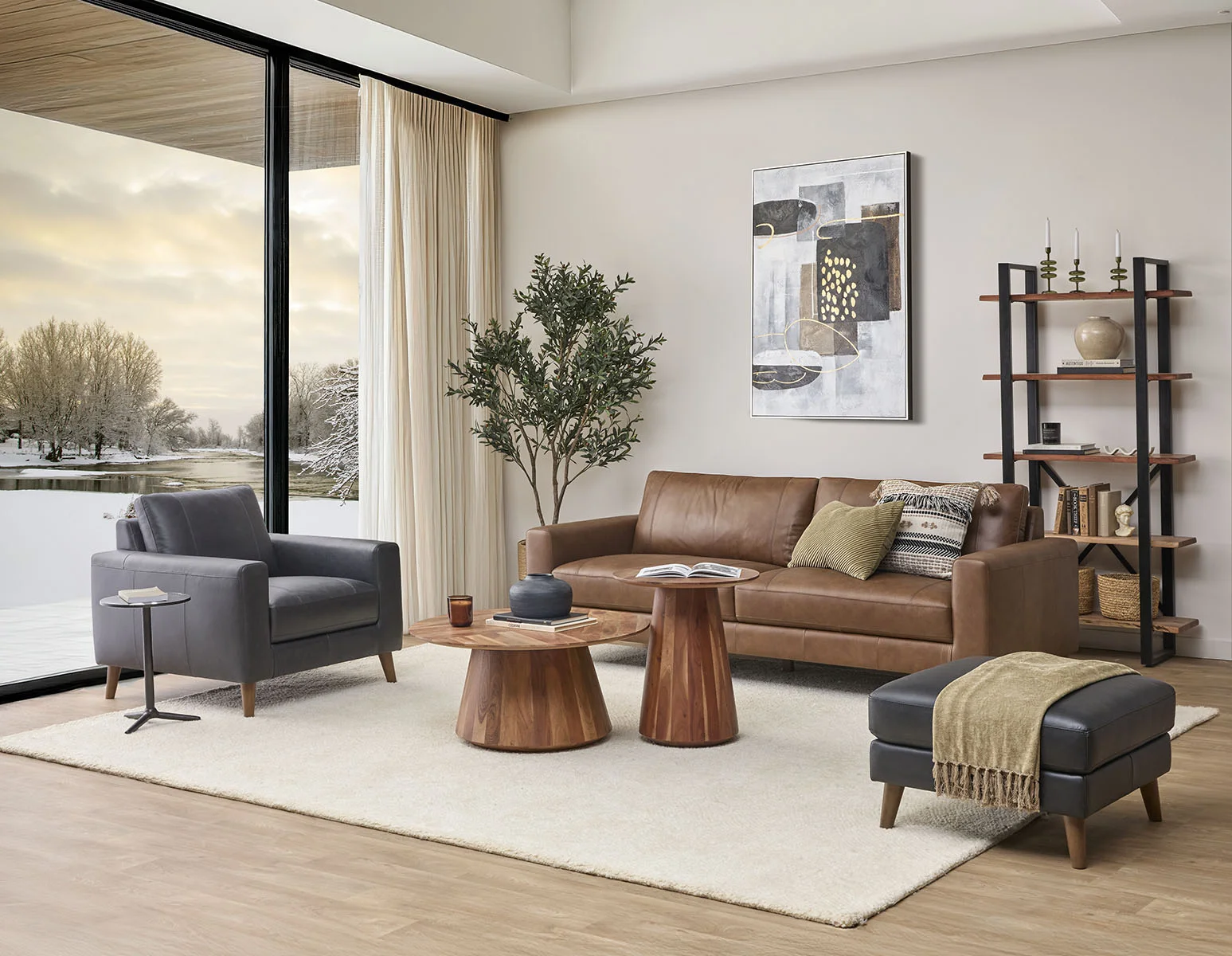 AMARI — 100% leather classic 3-seater sofa (30-26-64-67) - Image 14