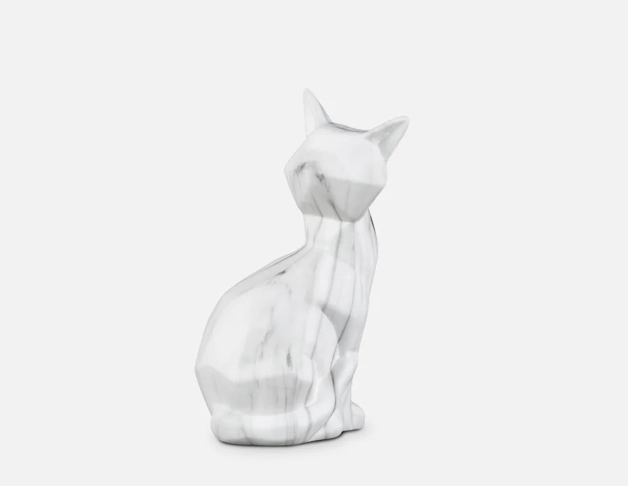 CAT — Faux marble sculpture 20 cm - Image 3