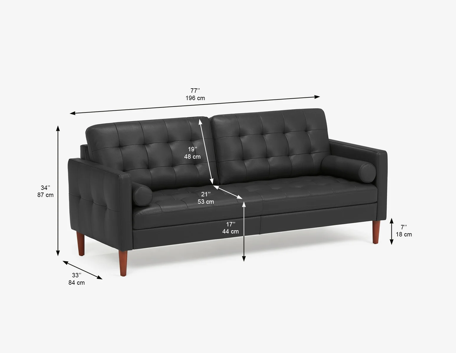 REVE — Mid-century modern 3-seater sofa (94-61-06-20) - Image 13