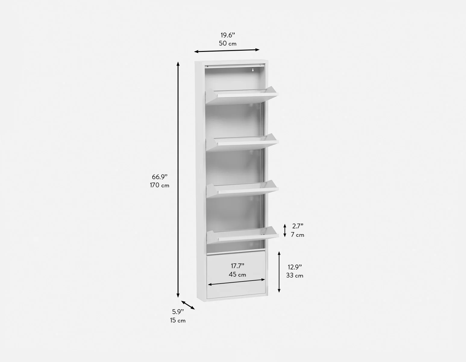 BERT — Modern 5-door shoe cabinet (16-71-37-10) - Image 9