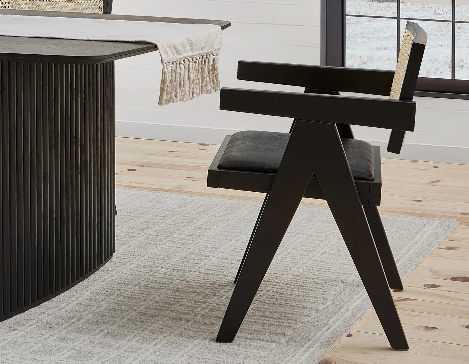 JOSS — Natural rattan dining armchair (43-58-72-20) - Image 15