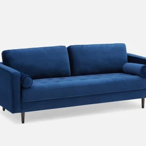 KINSEY — Velvet 3-seater sofa (45-38-25-60)
