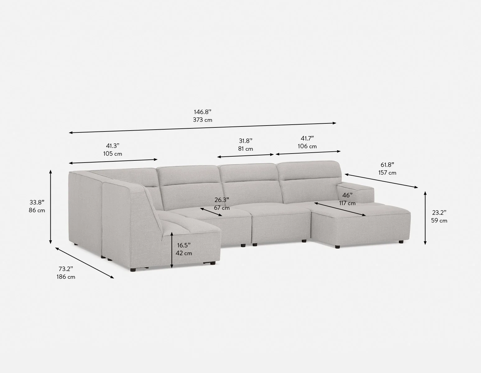 REVAN — Modern modular sofa customize to fit your space (04-54-47-30) - Image 5