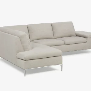 ANDREW — Left-facing sectional sofa in performance fabric (87-32-29-30)