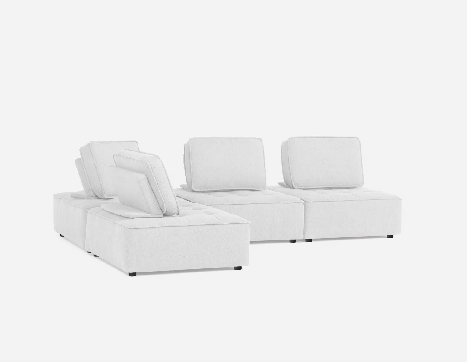 LEON — 4-pc modular interchangeable sofa (35-86-37-95)
