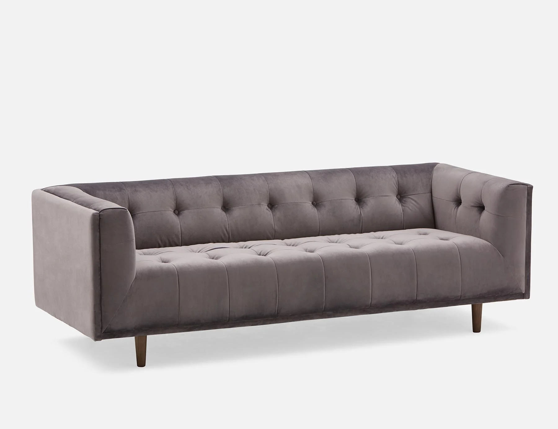 LORETTA — Mid-century modern velvet 3-seater sofa (18-76-63-30) - Image 10