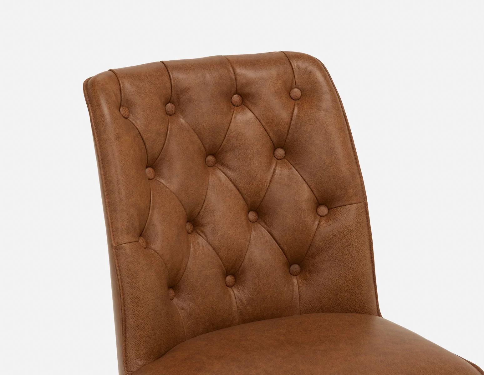 NELA — 100% leather vintage dining chair (55-11-06-67) - Image 7