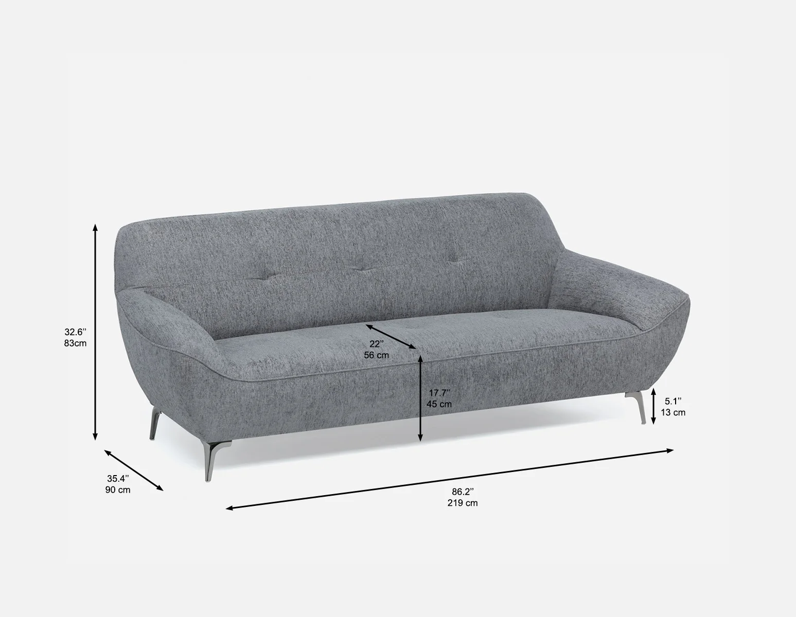 CLOVIS — Modern style sofa (40-56-07-30) - Image 11