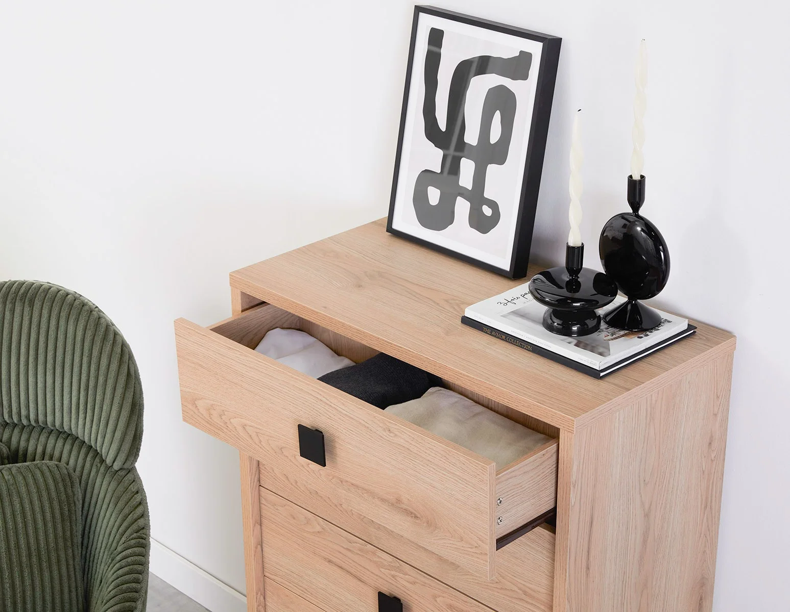 KIERA — Mid-century modern 5-drawer chest (35-85-30-04) - Image 13