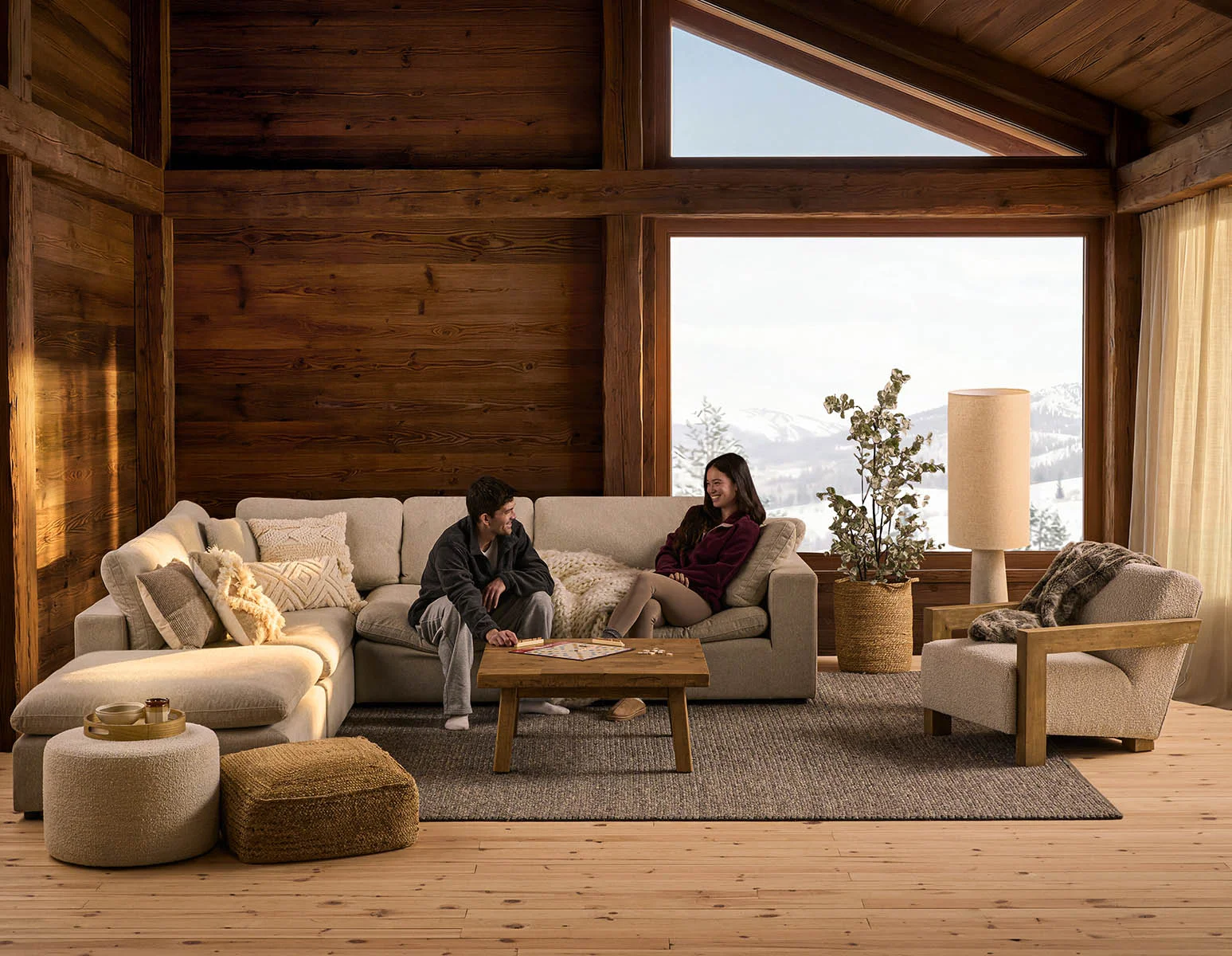 SOFT — Contemporary 5-pc modular sectional sofa (89-07-55-46)