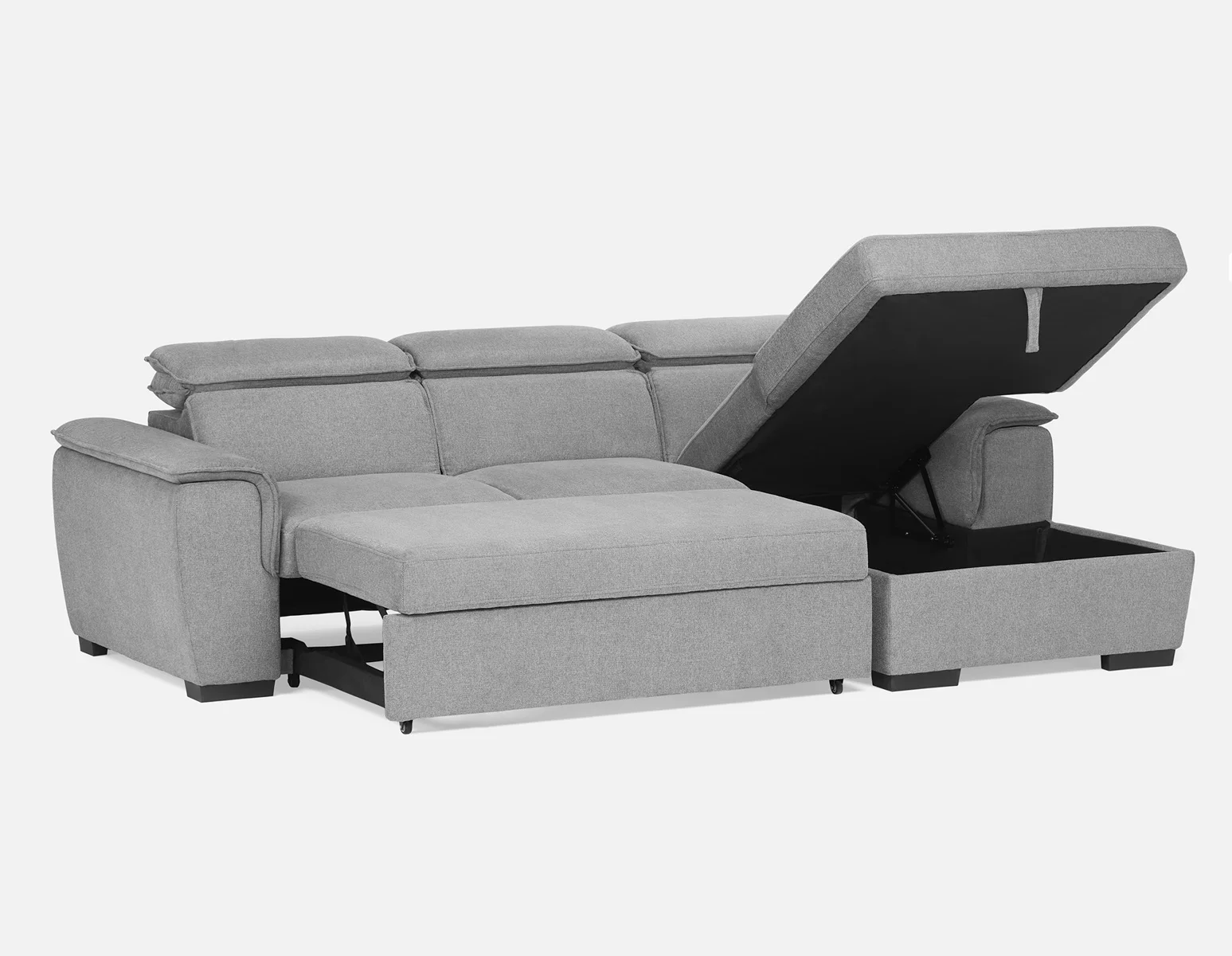 ODETTE — Contemporary right-facing sectional sofa-bed with storage (85-58-17-30) - Image 14