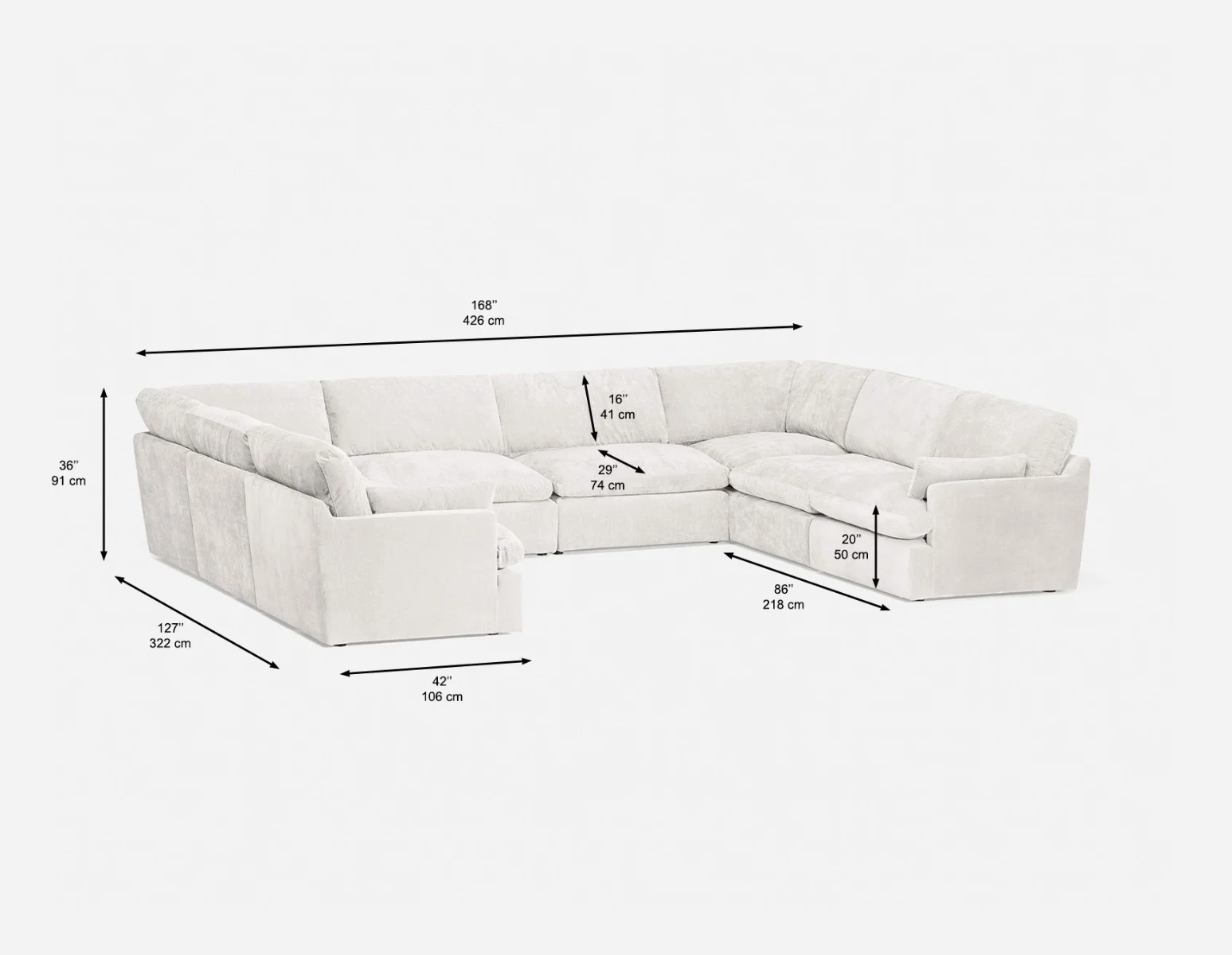 CHABLIS — 8-pc modular interchangeable sofa (24-08-74-46) - Image 6