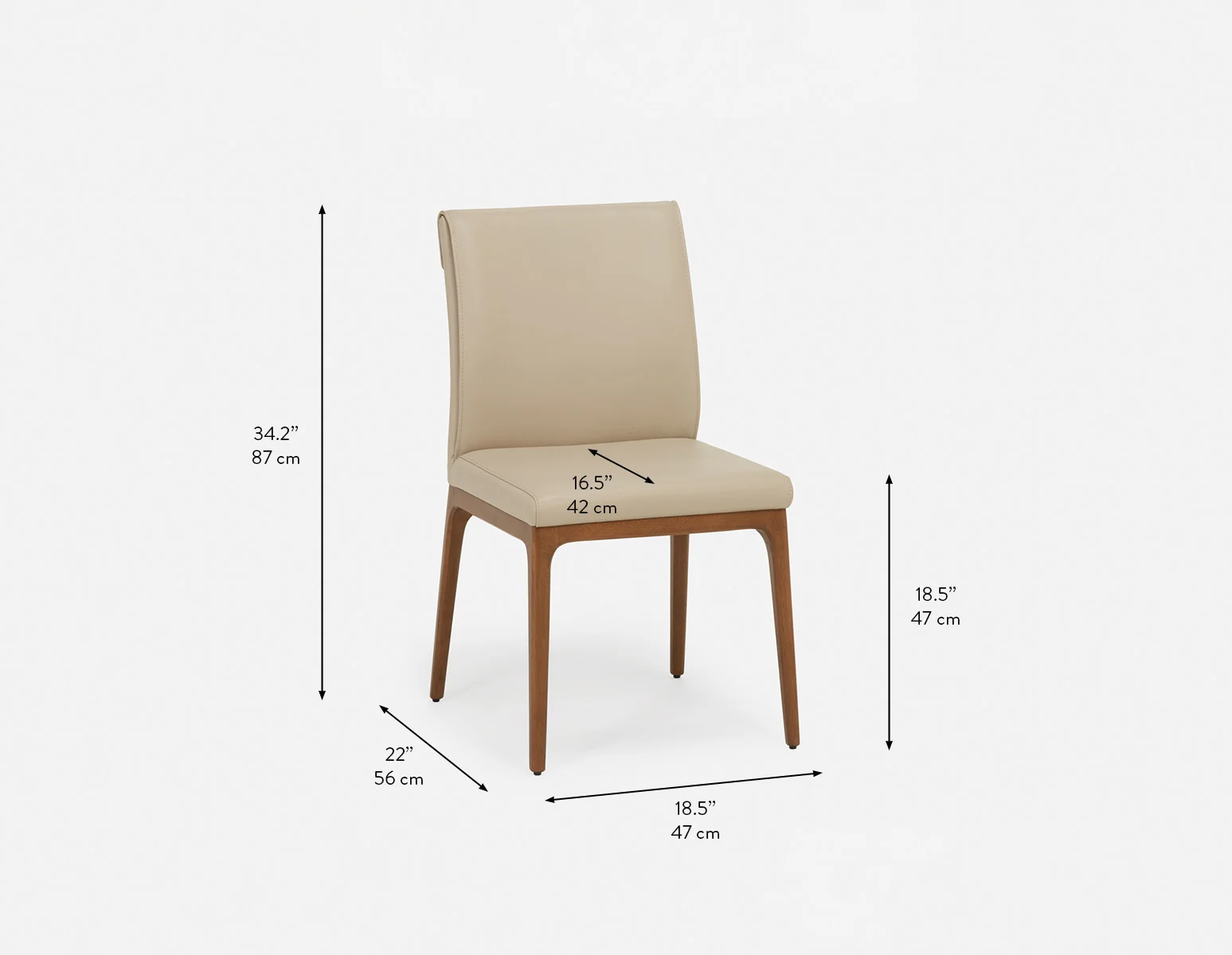 EVA — 100% leather modern dining chair (95-67-03-88) - Image 10