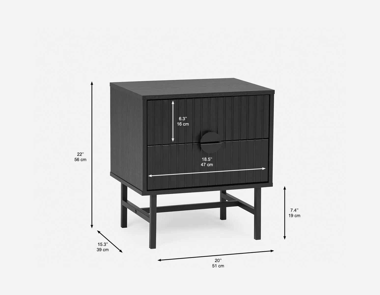 MONTANA — Modern 2-drawer nightstand - Image 12