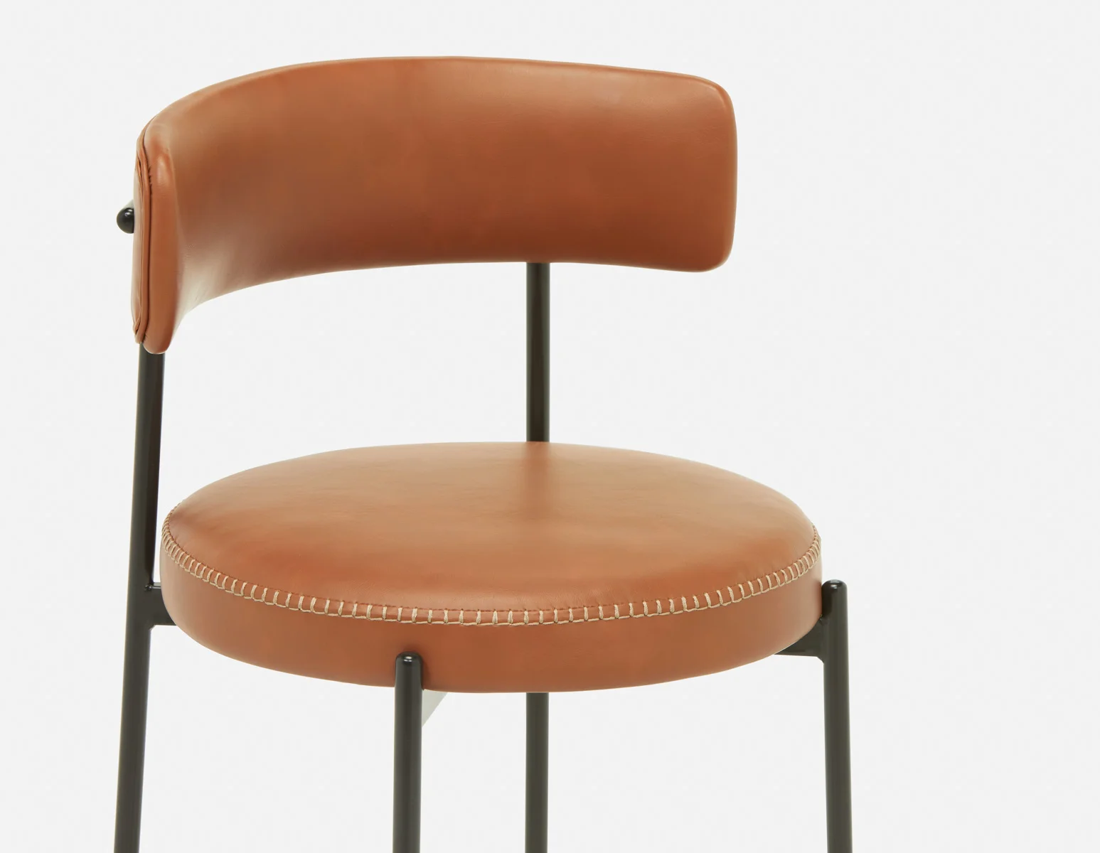 KURO — Industrial-modern counter stool with backrest 66cm (18-31-83-96) - Image 8