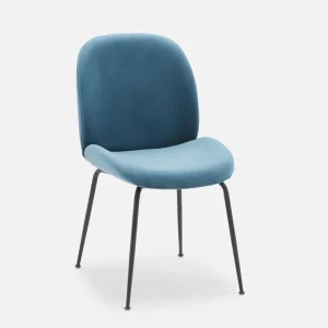 JUDITH — Contemporary velvet dining chair (03-39-96-60)