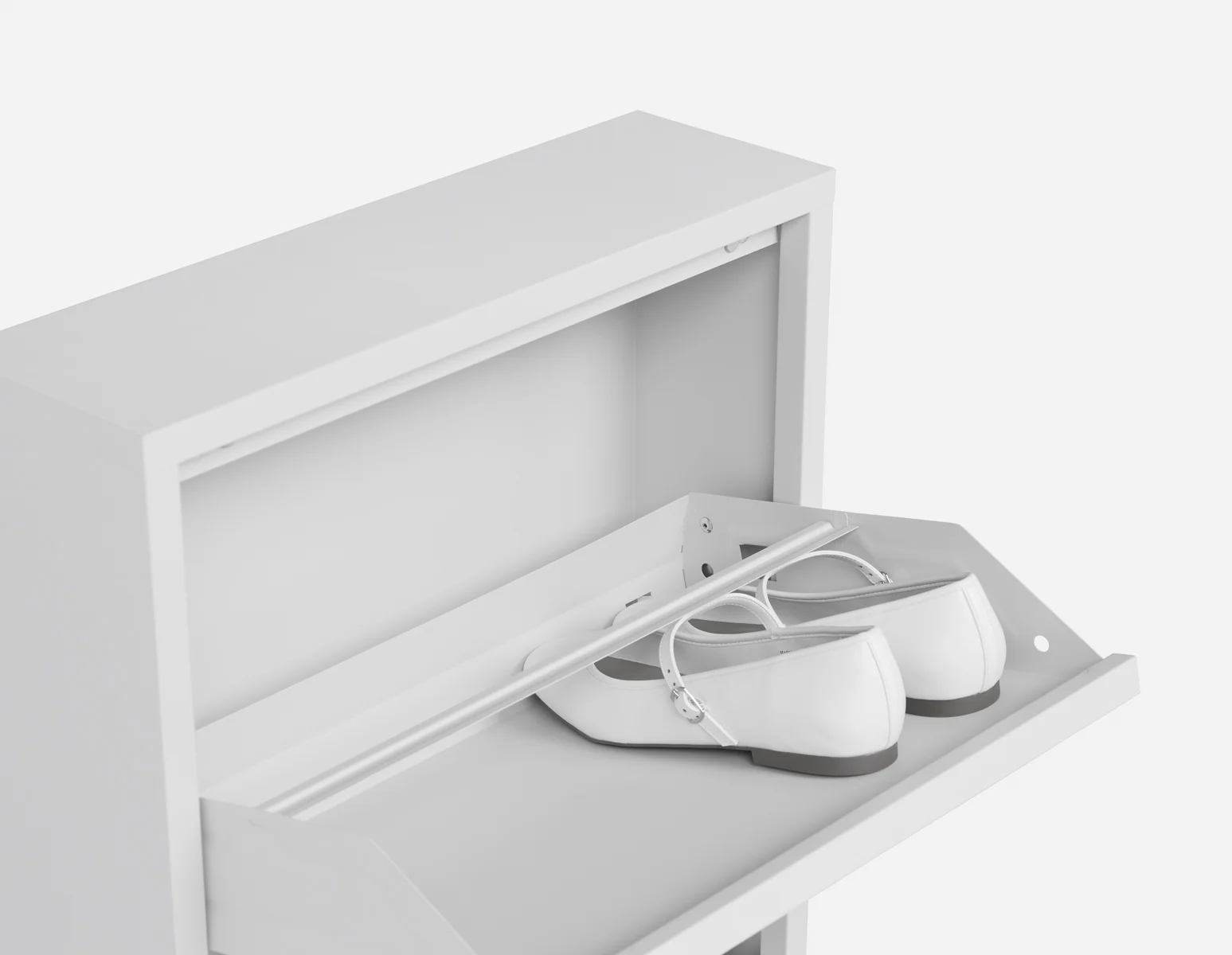BERT — Modern 3-door shoe cabinet (46-63-74-10) - Image 5