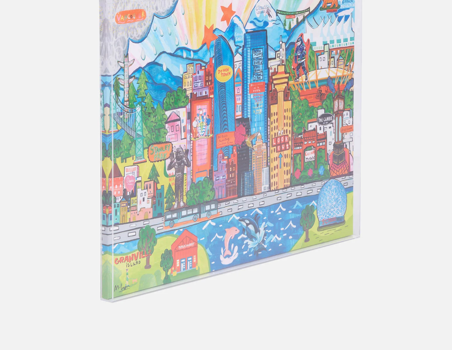 CITY YVR — Acrylic shadow box art 85 x 110 cm - Image 7