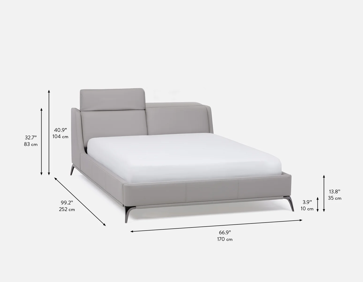 JONNAH — Leather queen size bed - Image 12