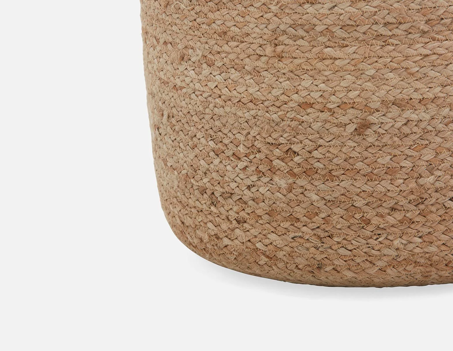 REILLY — Braided jute ottoman - Image 4