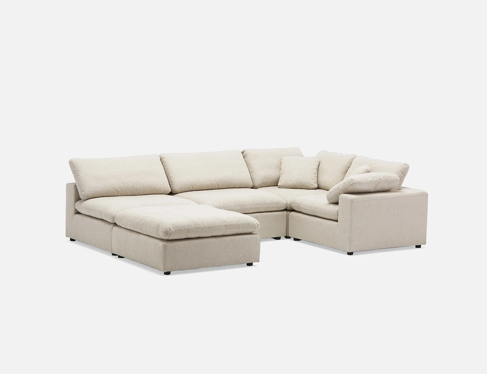 SOFT — Contemporary 5-pc modular sectional sofa (89-07-55-46) - Image 8