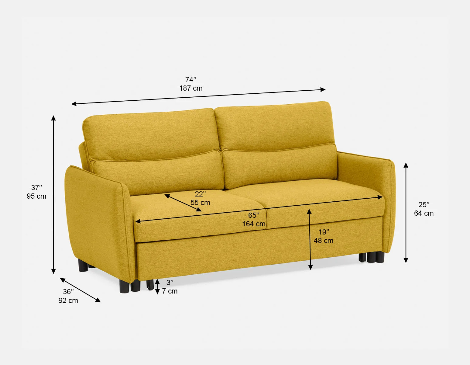 VERONIQUE — Contemporary sofa-bed (49-83-84-25) - Image 13
