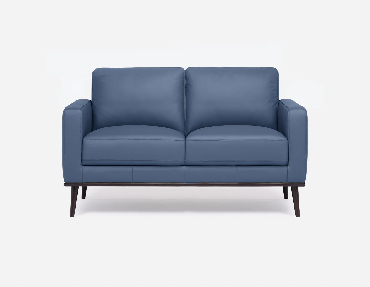 BETTA — 100% leather mid century loveseat (24-76-17-17) - Image 2