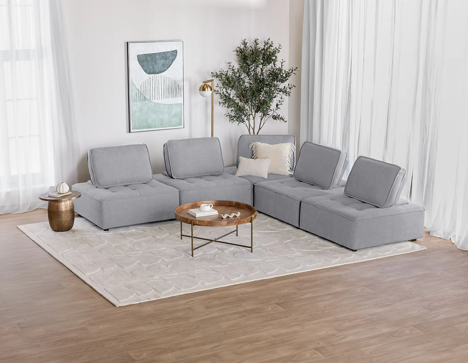 LEON — 5-pc modular interchangeable sofa (69-04-32-62) - Image 12