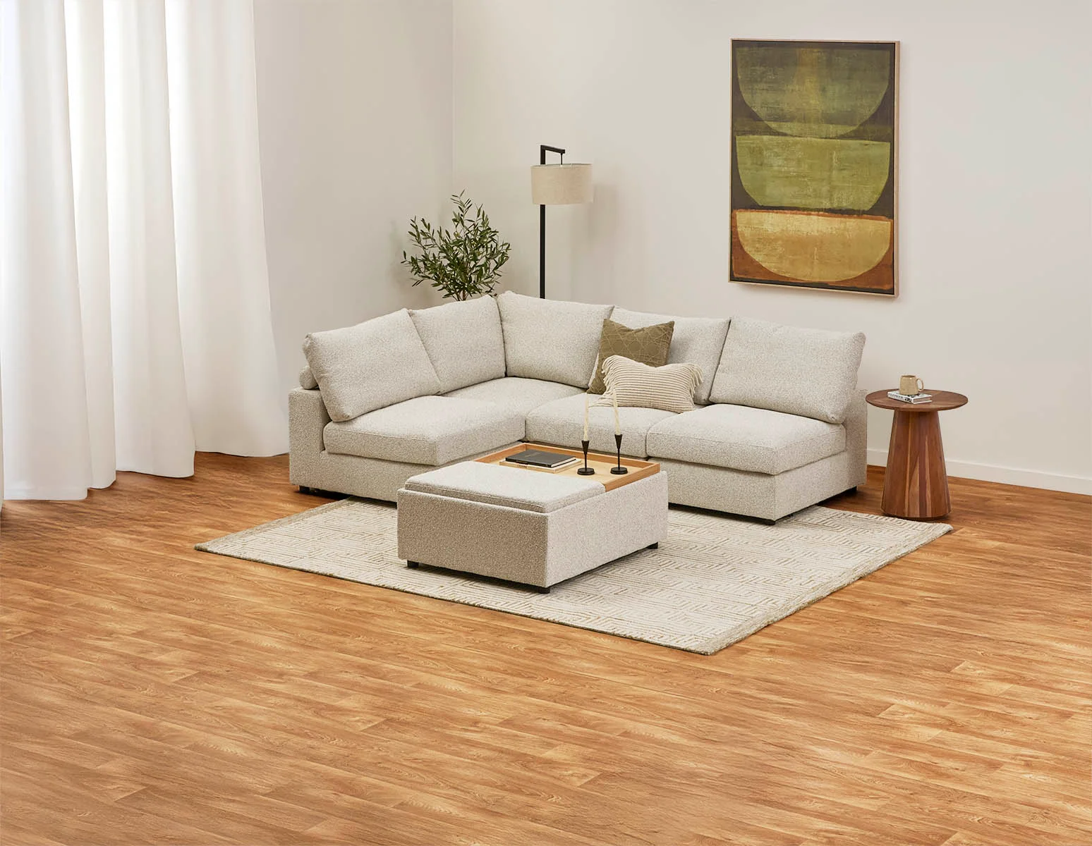 OLISA — Contemporary coffee table ottoman (70-56-70-95) - Image 17