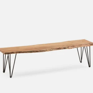 RENO — Solid acacia wood bench