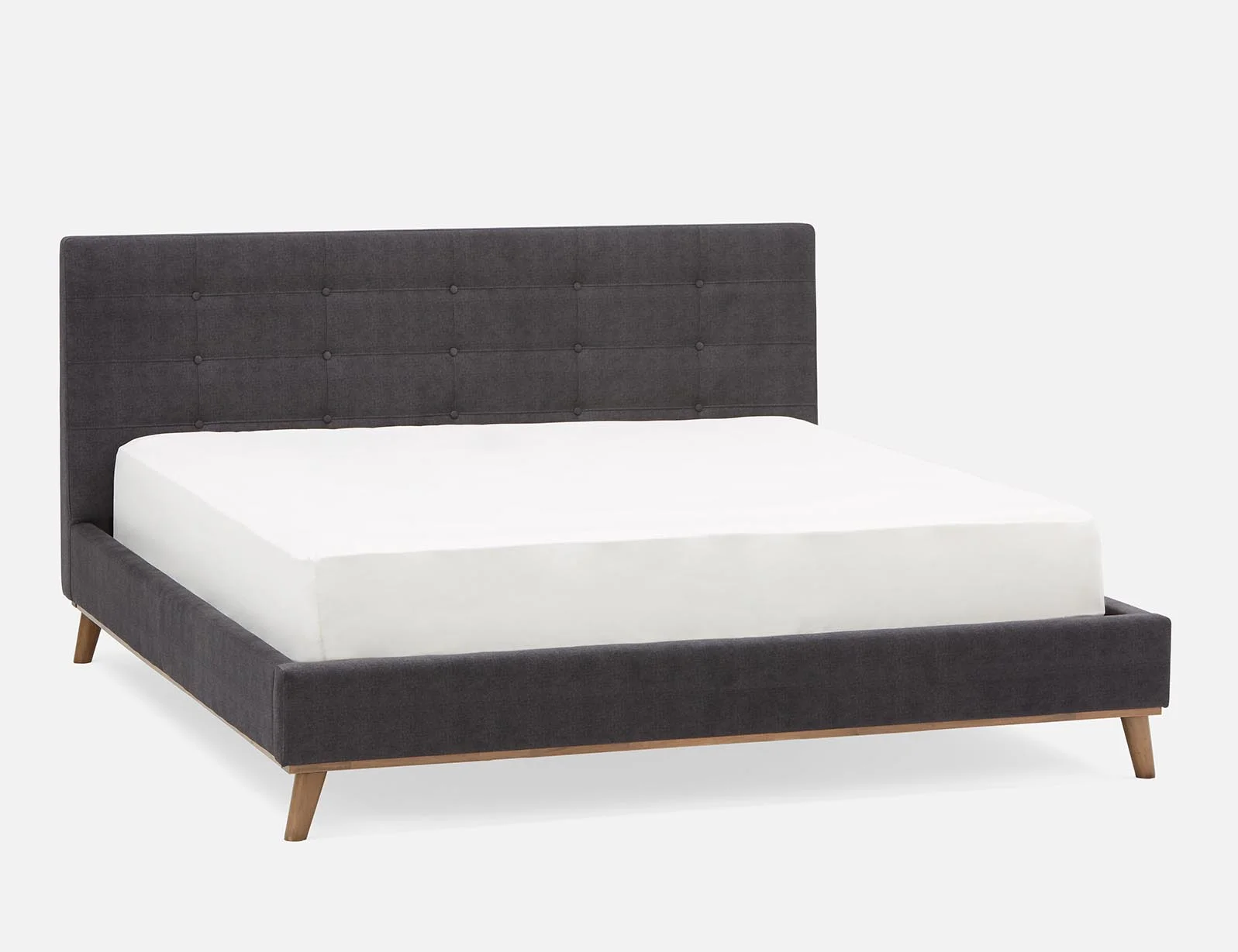CARME — Mid-century modern tufted upholstered king size bed (98-53-18-33-D) - Image 10