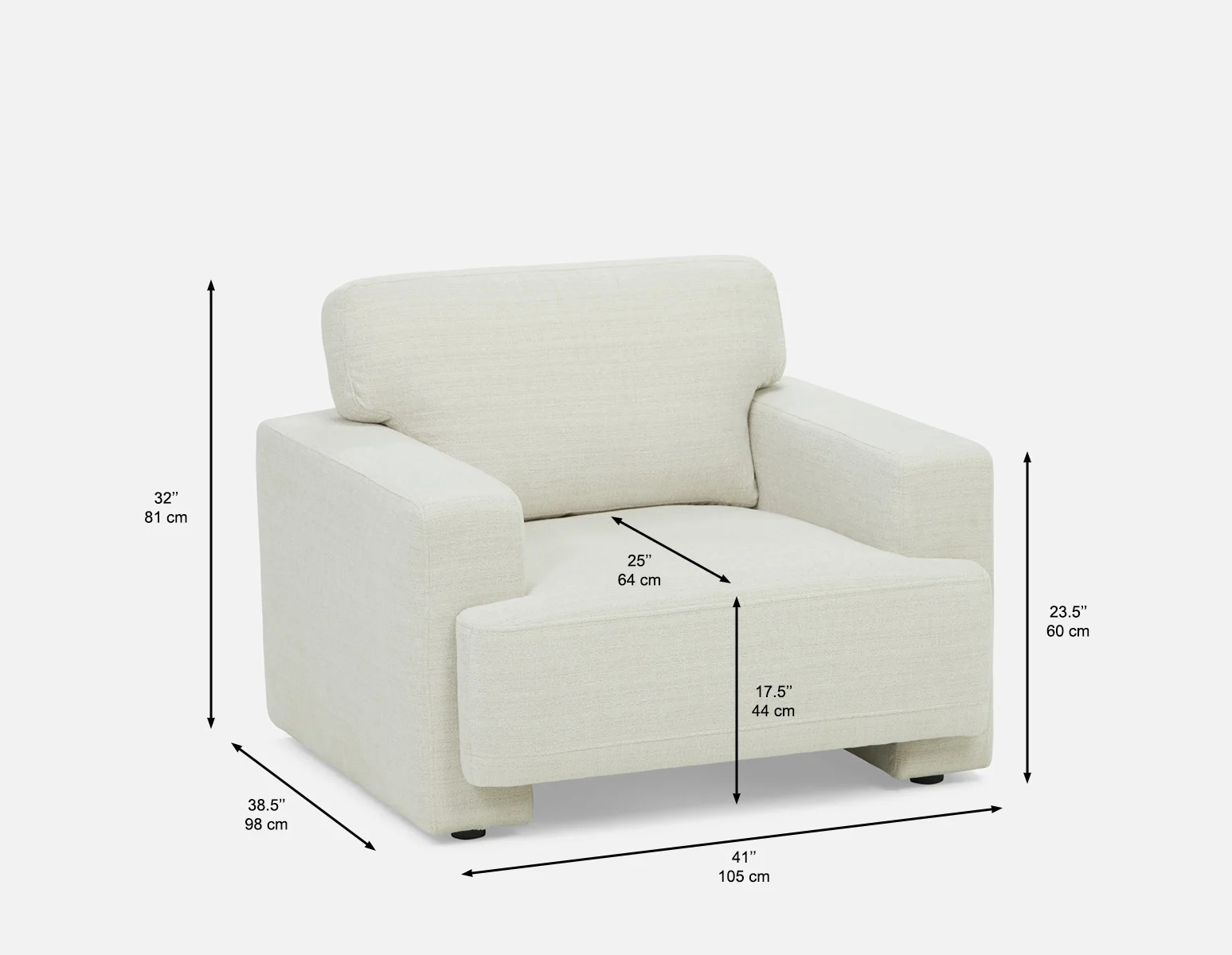 CHARLIE — Modern contemporary armchair (77-12-32-46) - Image 12