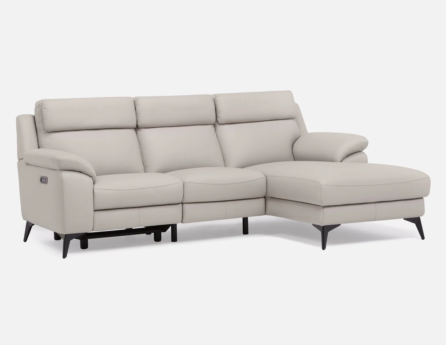 GIRONA — 100% leather power reclining right-facing sectional sofa - Image 16