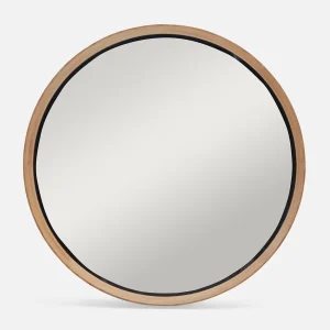 DORA — Oak framed mirror 100 cm