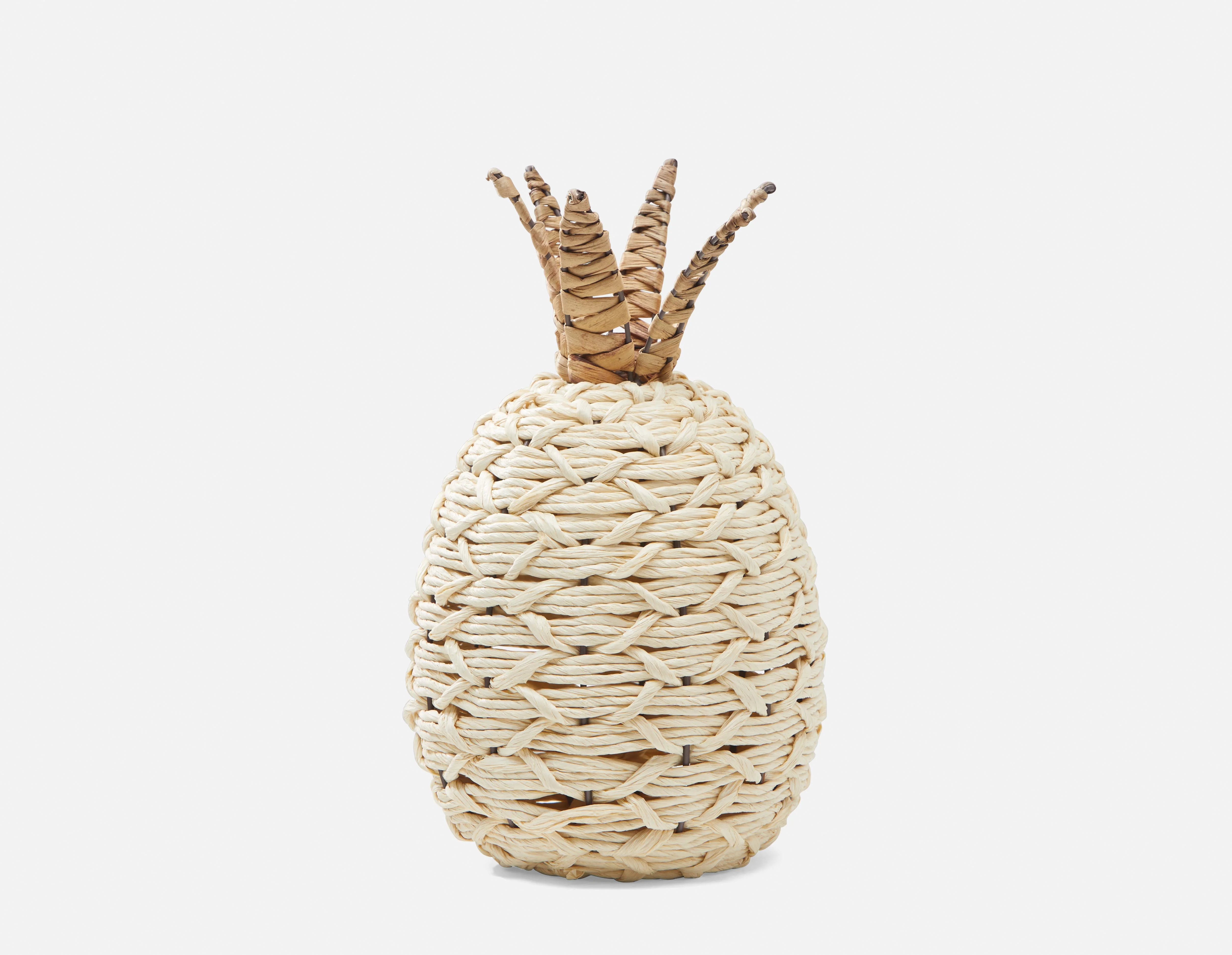 JOEY — Decorative straw pineapple 37 cm - Image 3