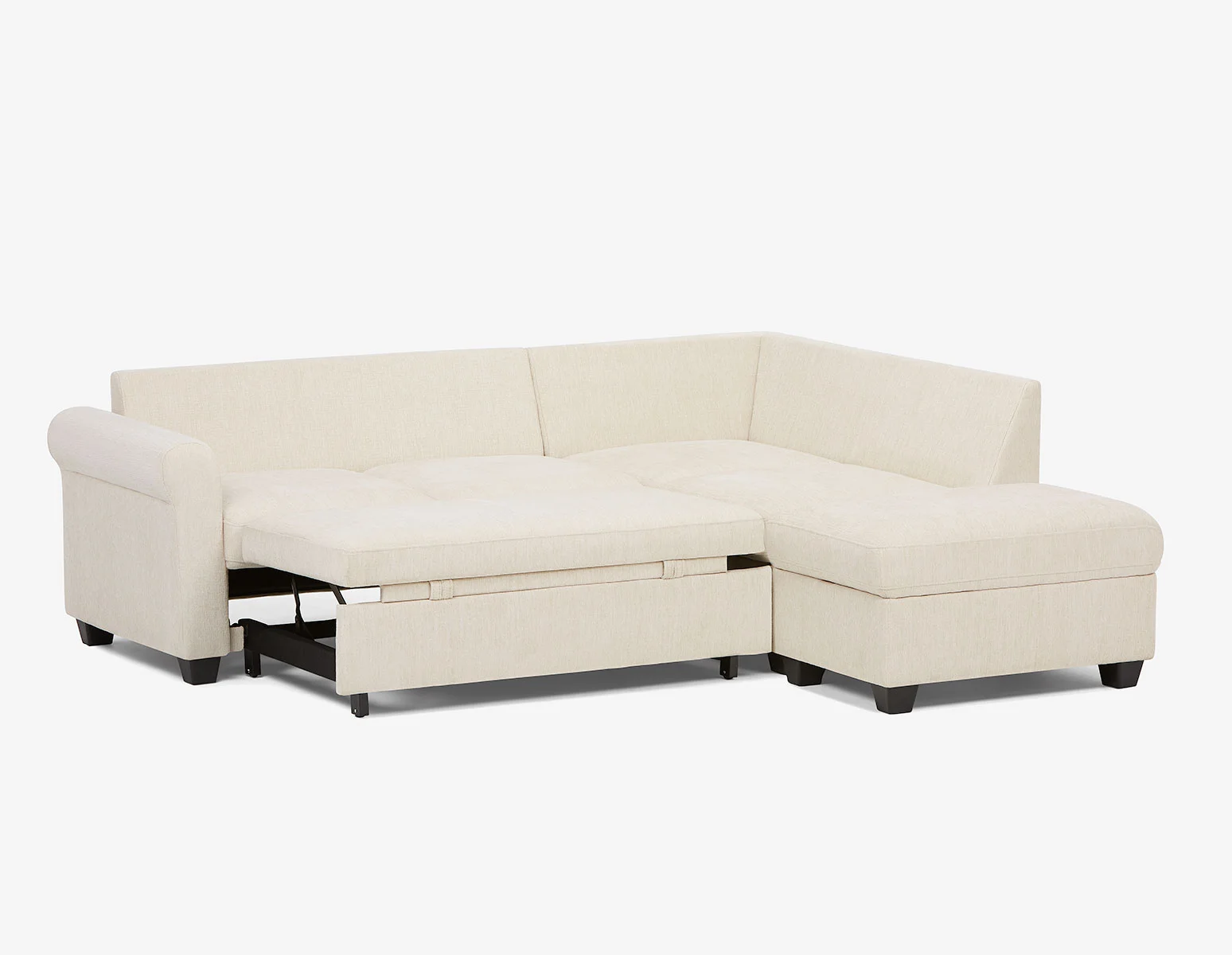DELPHINE — Traditional right-facing sectional sofa-bed with storage (28-94-59-95) - Image 12