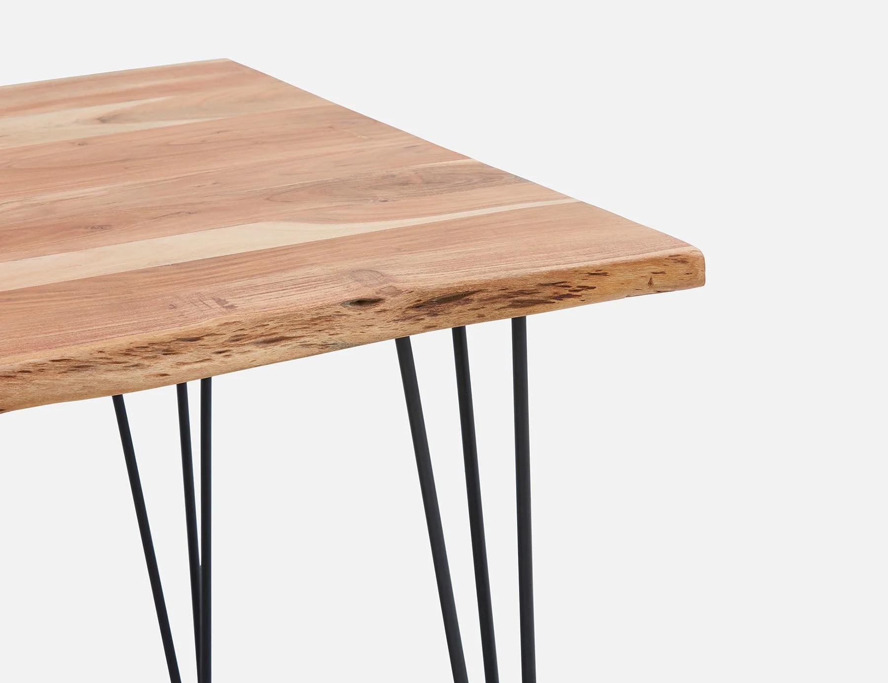 RENO — Solid acacia large wood dining table 210 cm - Image 6