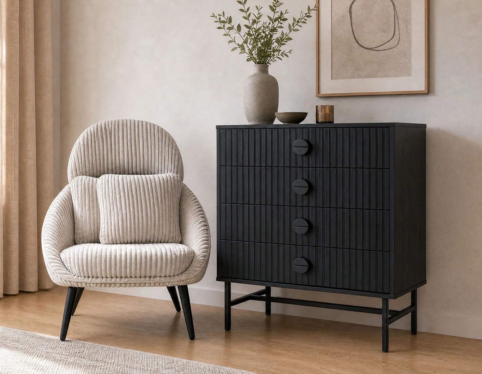 MONTANA — Modern 4-drawer dresser