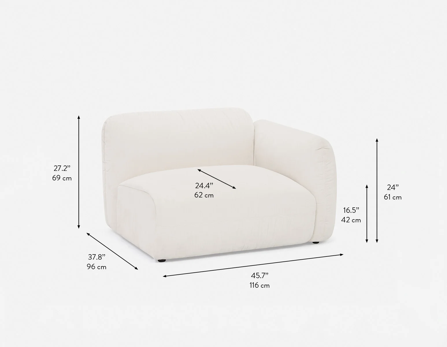 MODENA — Modular sofa right arm customize to fit your space (51-15-27-95-F) - Image 11