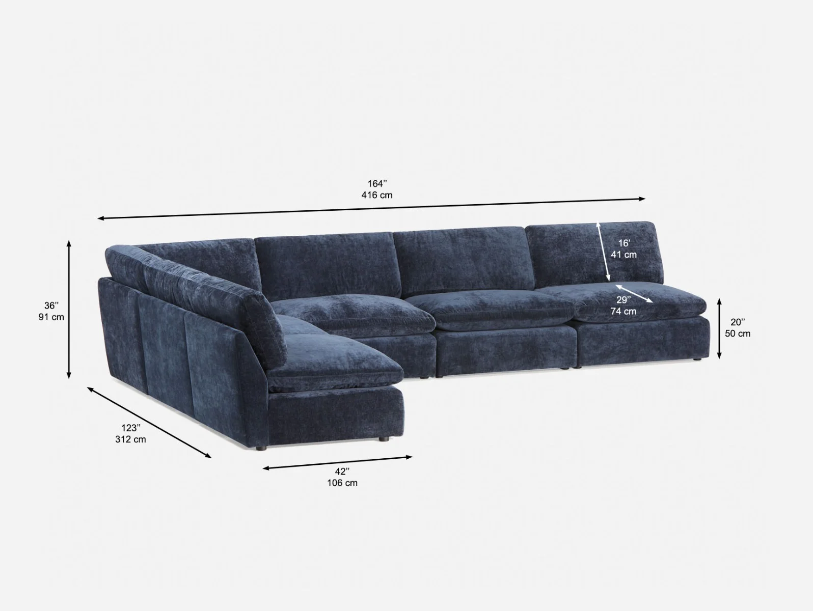 CHABLIS — 6-pc modular interchangeable sofa (59-05-13-60) - Image 6