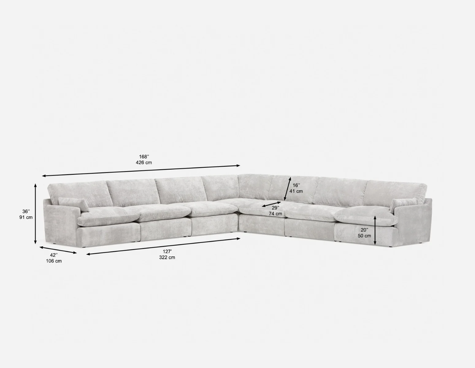 CHABLIS — 7-pc modular interchangeable sofa (82-13-72-30) - Image 6