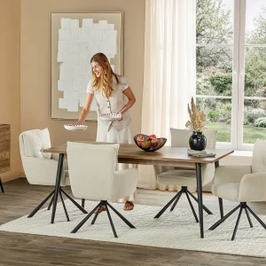 RICHARD — Swivel dining armchair (42-34-41-46)