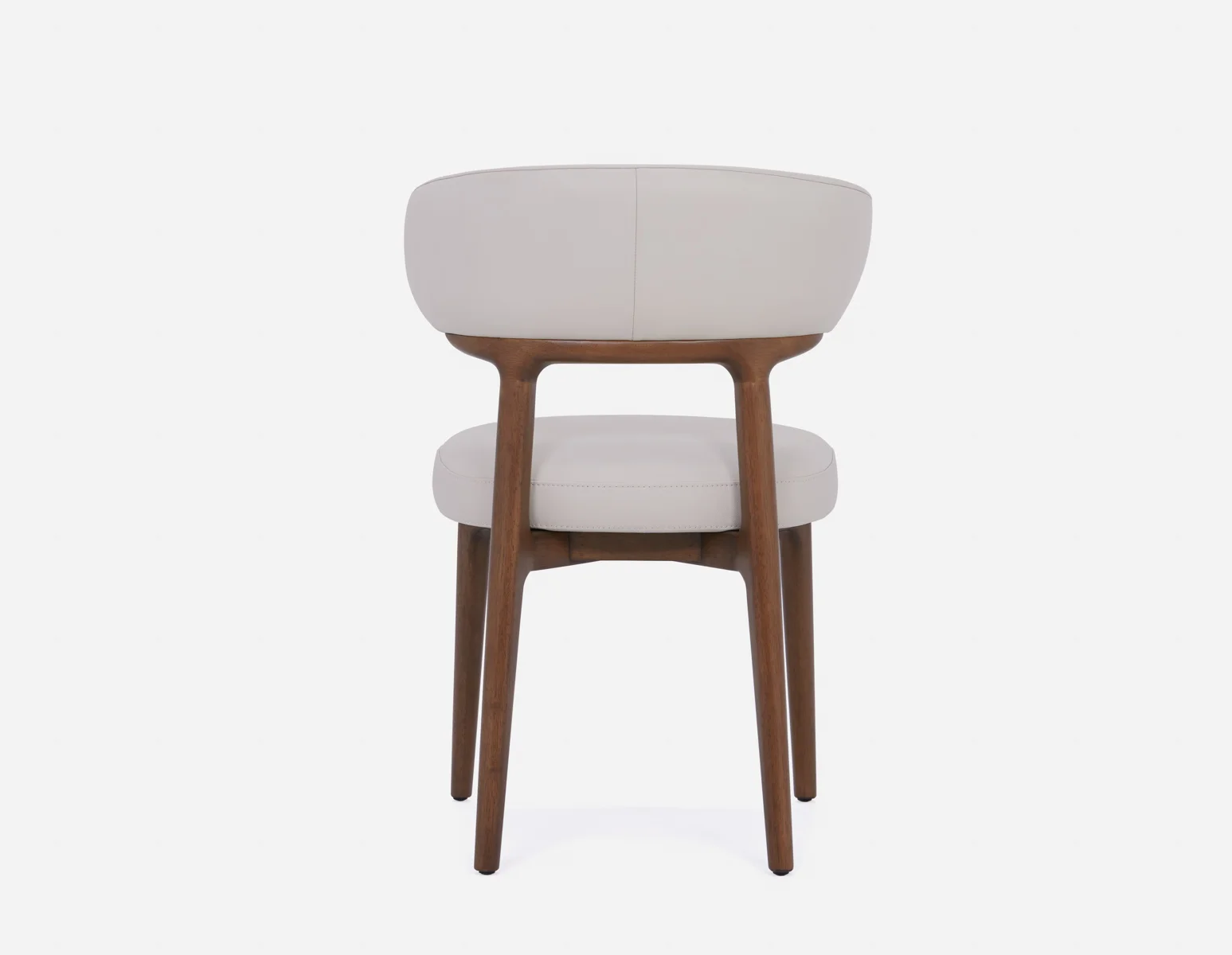 SEVILLE — 100% leather mid-century dining chair (48-33-04-34) - Image 10